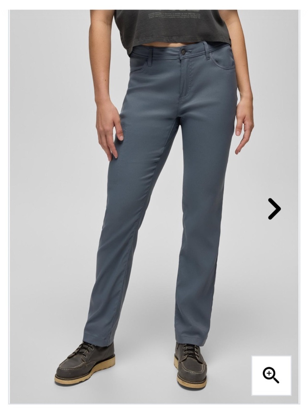 Prana Halle Straight-Leg Pants in Thundercloud 10 tall